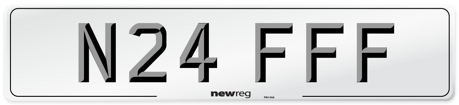 N24 FFF Number Plate from New Reg